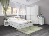 Schlafzimmer Komplett - Set H Pontevedra, 7-teilig, teilmassiv, Farbe: Weiß