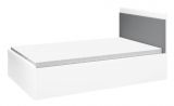 Einzelbett / Gästebett Orivesi 15, Farbe: Weiß - Liegefläche: 120 x 200 cm (B x L)