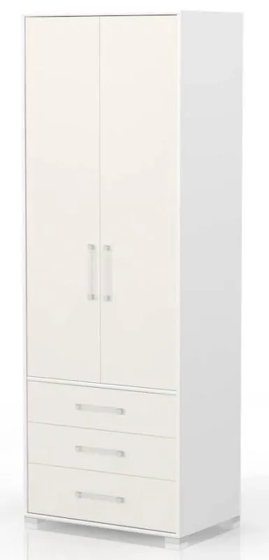 Kinderzimmerschrank Weiß 236x84x56 cm Abbildung