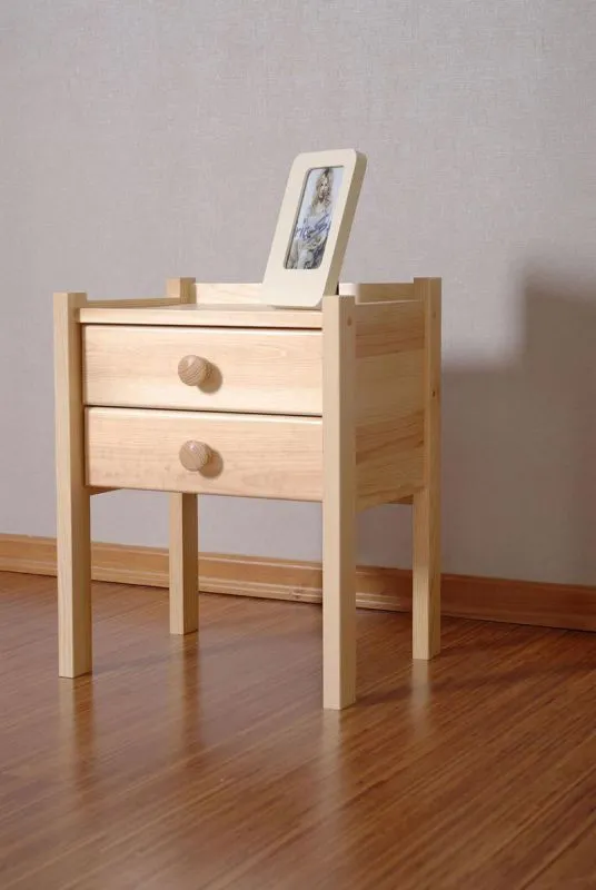 Nachttisch Natur Kiefer massiv Abbildung