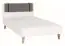 Kopfteilpolsterung für Jugendbett Syrina 11, Farbe: Grau - Abmessungen: 30 x 114 x 5 cm (H x B x T)