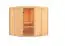 Sauna "Nooa" mit Klarglastür - Farbe: Natur - 196 x 196 x 198 cm (B x T x H)