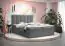 Einzelbett mit modernen Design Pirin 78, Farbe: Grau - Liegefläche: 140 x 200 cm (B x L), mit Stauraum