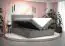 Boxspringbett mit weichen Veloursstoff Pirin 22, Farbe: Schwarz - Liegefläche: 160 x 200 cm (B x L)