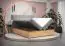 Elegantes Boxspringbett mit Stauraum Pilio 04, Farbe: Grau / Eiche Golden Craft - Liegefläche: 140 x 200 cm (B x L)