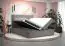 Boxspringbett mit weichen Veloursstoff Pirin 22, Farbe: Schwarz - Liegefläche: 160 x 200 cm (B x L)