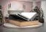 Außergewöhnliches Boxspringbett mit weichen Veloursstoff Pilio 64, Farbe: Grau / Eiche Golden Craft - Liegefläche: 140 x 200 cm (B x L)