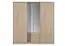Schiebetürenschrank / Kleiderschrank "Marchin" 01, Farbe: Eiche Sonoma - Abmessungen: 205 x 200 x 62 cm (H x B x T)