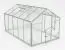 Gewächshaus - Glashaus Mangold L8, gehärtetes Glas 4 mm, Grundfläche: 7,90 m² - Abmessungen: 360 x 220 cm (L x B)