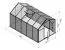 Gewächshaus - Glashaus Grünkohl L8, gehärtetes Glas 4 mm, Grundfläche: 7,90 m² - Abmessungen: 360 x 220 cm (L x B)