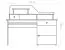 Schreibtisch Kiefer massiv Vollholz natur Junco 188 - Abmessung: 106 x 120 x 57 cm (H x B x T)