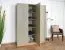 Moderner Kleiderschrank Sampont 01, Mintgrün / Eiche dunkel, 195 x 145 x 52 cm, mit 12 Fächern und 1 Kleiderstange, ABS-Kanten, robust und langlebig