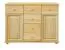 Sideboard mit 6 Schubladen, Farbe: Natur, Breite: 140 cm - Küchenschrank, Anrichte, Sideboard Abbildung