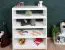 Regal - 33,5 cm breit, Buche Holz-Massiv, Farbe: Weiß Abbildung