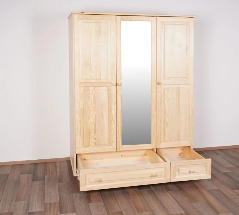 Kleiderschrank Holz natur