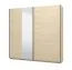 Kleiderschrank | schlichtes Design | Farbe: Eiche light Port | 1 Spiegeltür | 2 Kleiderstangen | Maße: 220 x 61 x 217,5 cm | ABS-Kanten | 2 Fächer