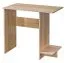 Schmaler Schreibtisch mit Abstellplatz für PC Zuwara 02, Farbe: Eiche Sonoma - Abmessungen: 75 x 77 x 50 cm, hohe Festigkeit