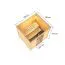 Sauna "Sjur" SET mit bronzierter Tür - Farbe: Natur, Ofen 9 kW - 195 x 169 x 187 cm (B x T x H)