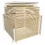 Saunahaus "Terning" SET, Farbe: Natur, mit Ofen BIO 9 kW - 276 x 276 cm (B x T), Grundfläche: 7,6 m²