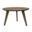 Runder Couchtisch Erdre 05, geölt, mit 70 cm Durchmesser, Farbe: Tabacco, aus Massivholz Eiche, Tischplatte 2 cm, Maße: 70 x 70 x 41,5 cm, hochwertig
