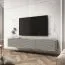 Schlichtes TV-Möbel mit drei Kippfächer Horsham 08, Farbe: Grau - Abmessungen: 30 x 175 x 32 cm (H x B x T)