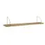 Wandregal aus Mango Massivholz, Farbe: Mango - Abmessungen: 25 x 100 x 22 cm (H x B x T)