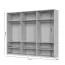 Drehtürenschrank mit zwei Spiegeltüren Neiafu 19, Farbe: Kaschmir, Maße: 224 x 272 x 56 cm, drei Kleiderstangen, Soft-Close-Funktion, verstellbare Füße