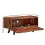 TV-Unterschrank / Lowboard, Farbe: Sheesham, teilmassiv - Abmessungen: 44 x 92 x 35 cm (H x B x T)