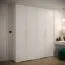 Moderner Kleiderschrank mit zwei Kleiderstangen Beskiden 19, Farbe: Weiß - Abmessungen: 236,5 x 100 x 47 cm (H x B x T)