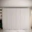 Kleiderschrank mit genügend Einlegeböden Beskiden 15, Farbe: Weiß - Abmessungen: 236,5 x 100 x 47 cm (H x B x T)