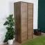 Drehtürenschrank / Kleiderschrank Selun 05, Farbe: Eiche Dunkelbraun - 197 x 90 x 53 cm (H x B x T)