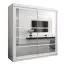 Schiebetürenschrank / Kleiderschrank Aizkorri 05B mit Spiegel, Farbe: Weiß matt - Abmessungen: 200 x 200 x 62 cm (H x B x T)