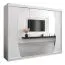 Schiebetürenschrank / Kleiderschrank Calvitero 06 mit Spiegel, Farbe: Weiß matt - Abmessungen: 200 x 250 x 62 cm ( H x B x T)