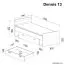 Kinderbett / Jugendbett Dennis 13 inkl. Schublade, Farbe: Esche Lila - Liegefläche: 80 x 195 cm (B x L)