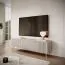 TV-Möbel / TV-Board mit zwei Kippfächer Sloughia 06, Farbe: Beige, Griffe & Beine: Metall, Maße: 51 x 163 x 38 cm, sehr stabil