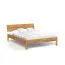 Einzelbett / Gästebett Kapiti 04 Wildeiche massiv geölt - Liegefläche: 90 x 200 cm (B x L)
