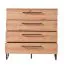 Modernes Schlafzimmer Komplett - Set B Crina, 6-teilig, ein Kleiderschrank, ein Doppelbett, zwei Nachtkommoden, eine Kommode und ein Spiegel, ABS-Kantenschutz