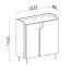 Wohnzimmer Set A | 4-teilig | Farbe: Eiche Mavelie / Macadamia | Push-to-open Funktion | Beine aus Metall | 3 Kommoden | 1 TV-Unterschrank | ABS-Kanten