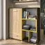Kommode Kerema 13, Farbe: Nuss / Ulme / Gelb - Abmessungen: 120 x 110 x 41 cm (H x B x T)