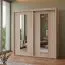 Schiebetürenschrank / Kleiderschrank Popondetta 23, Farbe: Sonoma Eiche - Abmessungen: 200 x 200 x 58 cm (H x B x T)
