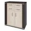Kommode Aitape 47, Farbe: Sonoma Eiche dunkel / Sonoma Eiche hell - Abmessungen: 105 x 90 x 40 cm (H x B x T)