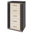Kommode Aitape 39, Farbe: Sonoma Eiche dunkel / Sonoma Eiche hell - Abmessungen: 105 x 60 x 40 cm (H x B x T)