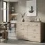 Kommode Kerowagi 15, Farbe: Sonoma Eiche - Abmessungen: 77 x 115 x 41 cm (H x B x T)