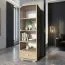 Vitrine Rabaul 12, Farbe: Sonoma Eiche - Abmessungen: 138 x 49 x 40 cm (H x B x T)