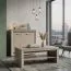 Couchtisch Kundiawa 18, Farbe: Sonoma Eiche hell / Sonoma Eiche dunkel - Abmessungen: 120 x 60 x 48 cm (B x T x H)