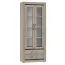 Vitrine Kundiawa 30, Farbe: Sonoma Eiche hell / Sonoma Eiche dunkel - Abmessungen: 200 x 80 x 40 cm (H x B x T)