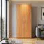 Drehtürenschrank / Kleiderschrank Sepatan 03, Farbe: Erle - Abmessungen: 180 x 80 x 50 cm (H x B x T)