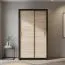 Schiebetürenschrank / Kleiderschrank Sepatan 07, Farbe: Wenge / Sonoma Eiche - Abmessungen: 210 x 110 x 60 cm (H x B x T)