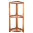 Regal / Eckregal Kiefer massiv Vollholz Eichefarben Junco 62 - 40 x 30 x 86 cm (B x T x H)