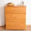 Kommode Kebumen 11, Farbe: Erle - Abmessungen: 78 x 65 x 40 cm (H x B x T)